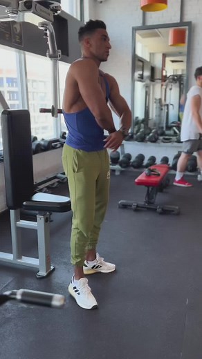 Gym Photoshoot with a Muscular Male Model