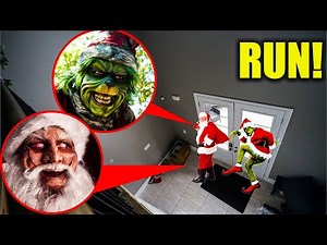 EVIL SANTA and GRINCH ATTACK STROMEDY'S HOUSE ON CHRISTMAS, what happened next is SCARY!!