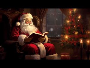 Animated Snowing Christmas TV Art Santa Claus Screensaver Aesthetic Winter Background Ambience