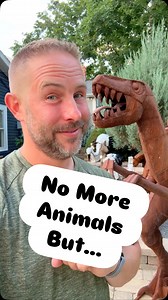 27K views · 13K reactions | Mike said no more animals… but… #FluffyFeatherFarm #Dinosaur #T-Rex #FarmLife | Fluffy Feather Farm | Facebook