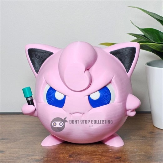 Large Angry Jigglypuff Inspired Window Figure - Etsy