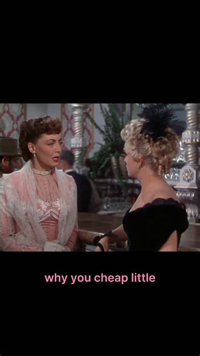 Double slap wins.💥 Shelley Winters and Marie Windsor in “Frenchie” 1950. #shelleywinters #mariewindsor #fyp #slapped