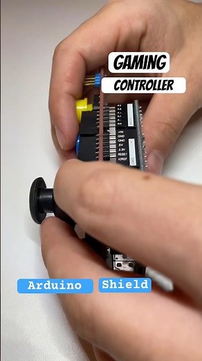 DIY Xbox PS5 Gaming Controller Project with Joystick Arduino Shield #arduino #gaming #electronics