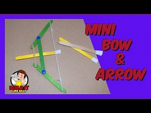 How to make a Mini Bow and Arrow - Craft For Kid