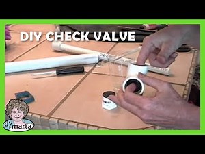 Homemade Check Valve with PVC and Innertube Rubber. Como Fazer Valvulas de PVC e Borracha.