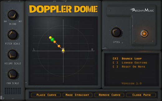 Doppler Dome by Aegean Music - Doppler Effect Plugin VST Audio Unit