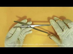 FusionKraft Mayo Dissecting Scissors, Curved Blades, TC Inserts, 8" (M-311T)