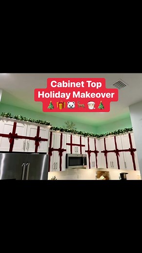 15K views · 3.3K reactions | Cabinet Top Holiday Makeover! 煮‍❄️歷...