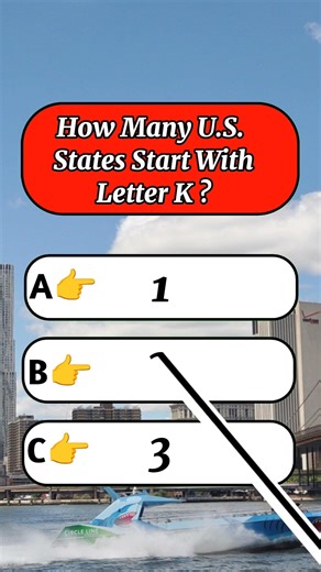 🇺🇸 USA Quiz: How Many U.S. States Start With Letter K ? #howmany #usstates #startwithletter #usaquiz