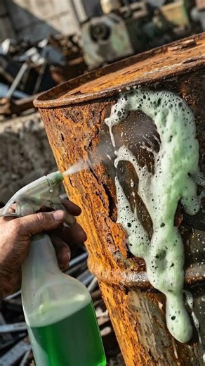 Rusty Barrel #Cleaning Metal Restoration #RustRemoval #Satisfying #Cleaning #Restoration #4K