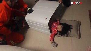 Toddler stuck in washing machine rescued in northwest China