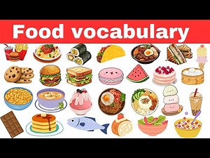 English vocabulary | 100 Food and Drink Name with Pictures | Food vocabulary | Talking Flashcards