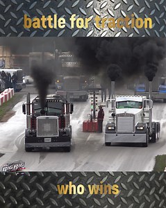 133K views · 3.3K reactions | An Epic Battle for traction big rig racing in the rain Peterbilt vs Kenworth. Onaway Speedway #semis #bigrigracing #peterbilt #kenworth | BUILT Diesel MAFIA | Facebook