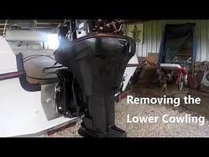 Removing the Lower Cowling from an Outboard; 2002 Mercury 90 hp