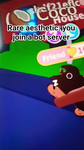 Rare aesthetic: you join a bot server...#adoptme #scary