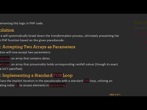 Transforming Pseudocode to PHP: A Simple Guide to Creating Functions