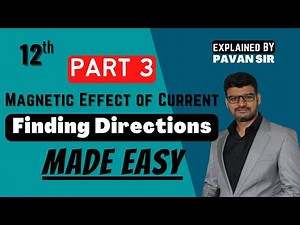 How to Find Direction in Magnetic Field |PART 3 |Current Carrying Wire |Class 12 Physics