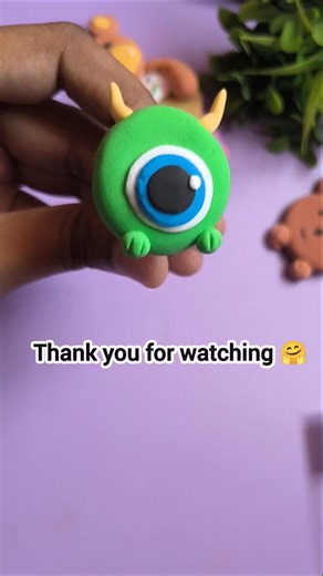 Clay to Cute Monster 👀| Easy Super Clay Art #shorts #clay #clayart #artshorts #art #craft