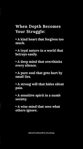 The Curse of Having a Deep Mind! #psychologyfacts #deepmind #emotionaltruth #darkpsychology #shorts