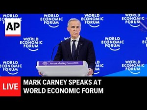 Davos LIVE: Canadian PM Mark Carney speaks at World Economic Forum