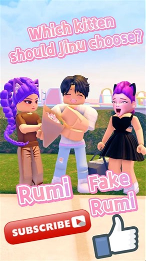 Which kitten should Jinu choose?😿😿😿| Michael Roblox RP