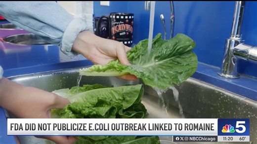 FDA choose not to publicize deadly E. coli outbreak linked to romaine lettuce