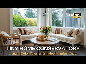 Luxury Tiny Home Conservatory Inspiration: Elegant Color Palettes & Indoor Garden Decor