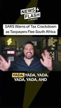 🚨ICYMI: SARS Warns of Tax Crackdown as Taxpayers Flee South Africa