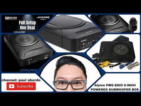 Full unboxing: Alpine PWE-S800 8-INCH POWERED SUBWOOFER BOX