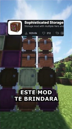 Sophisticated Storage Mod #minecraft #minecraftsurvival #minecraftjava #minecraftmods