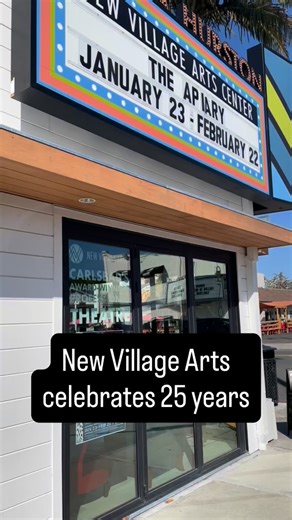 🎭New Village Arts is turning 25, and its journey from a tiny post 9/11 performance to a major Carlsbad arts institution is remarkable. Founded by Kristianne Kurner, NVA spent its early years staging shows in homes, borrowed studios, and community spaces before landing its State Street home in 2007. Since then, the theater has expanded, renovated, and reimagined its role in the community. Today, NVA offers theater, comedy, drag, classes, a neurodivergent program, and more, all inside an intimate