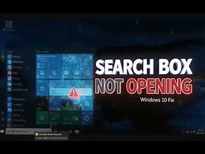 How to Fix the Windows 10 Search Box Not Opening