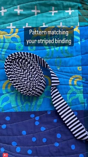 6.5K views · 50 reactions | Great tip from @jackiegillies on pattern matching for striped binding  #quiltingtips | Make Modern Magazine | Facebook