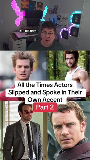 All the Times Actors Slipped and Spoke in Their Own Accent Part 2 #andrewgarfield #hughjackman #charliecox #michaelfassbender #accents