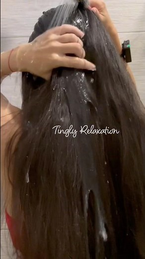 ASMR Wet Hair & Water Sounds | Tingly Relaxation No Talking