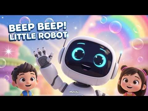 Beep Beep! Little Robot 🤖 | Fun Kids Song with Dancing Robot & Friends | Melolu