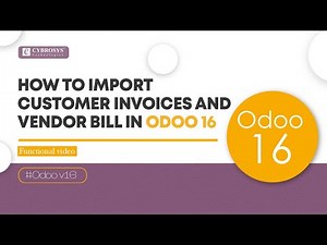 How to Import and Export Customer Invoices in Odoo 16 | Import Bulk Invoice & Vendor Bills
