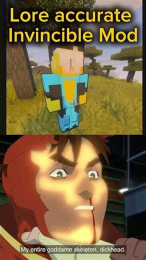 Best Invincible mod, wish I still knew the download🥀 #invincible #minecraft #modpack #rexsplode