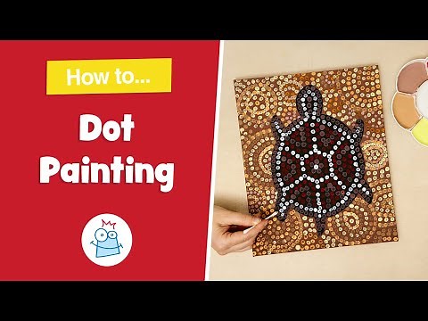 How to make a Dot Painting Aboriginal Style Art Canvas | Baker Ross
