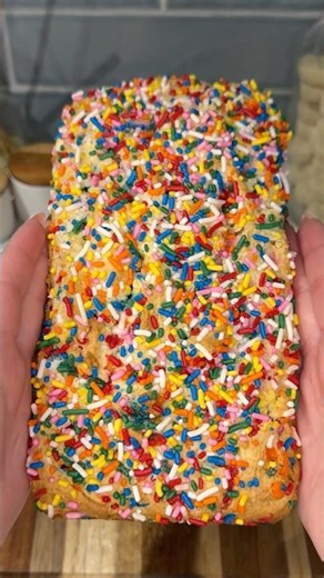 viral ice cream bread recipe 🍦🌈#recipe #icecream #dessert #shorts #easyrecipes #sprinkles #food