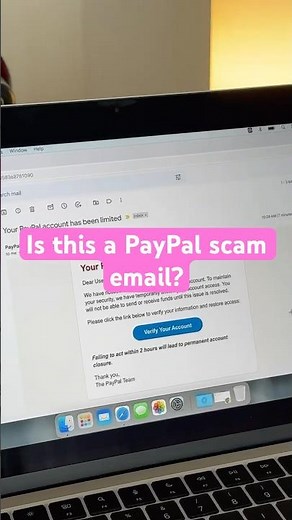 💳 Think that email from PayPal is real? Might be a scam. #shorts