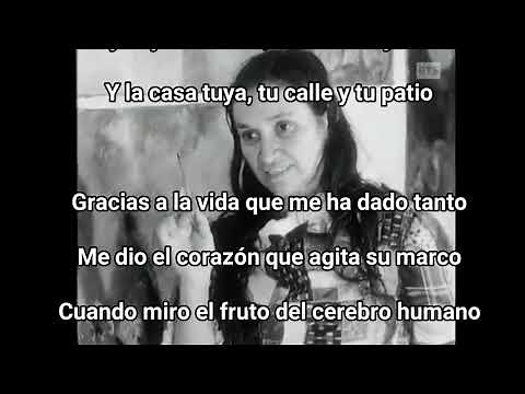 GRACIAS A LA VIDA violeta Parra (con letra)