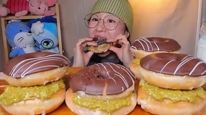 【吃咽剪辑版】Cossert-甜甜圈迪拜巧克力汉堡