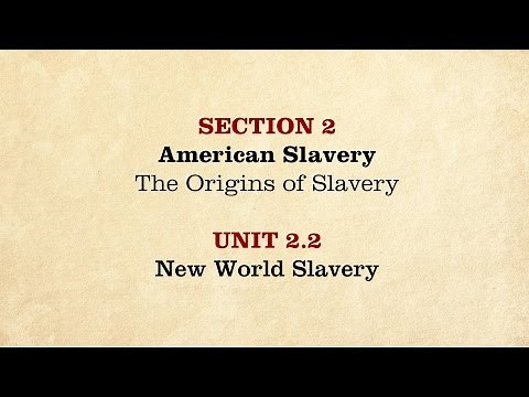 MOOC | New World Slavery | The Civil War and Reconstruction, 1850-1861 | 1.2.2
