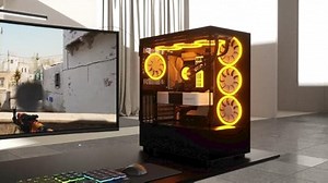 KEDIERS PC Gehäuse - Vorinstallierte 4 PWM ARGB lüfter,ATX Mid-Tower Gaming PC Gehäuse, 270° Panoramaglas,Schwarz (P4-B70F)