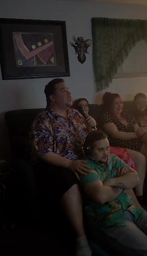 karaoke time #karaoke #dreamon #dreamonchallenge #dreamonhighnotechallenge #fypシ゚viral #aerosmith #glee #family #familytime