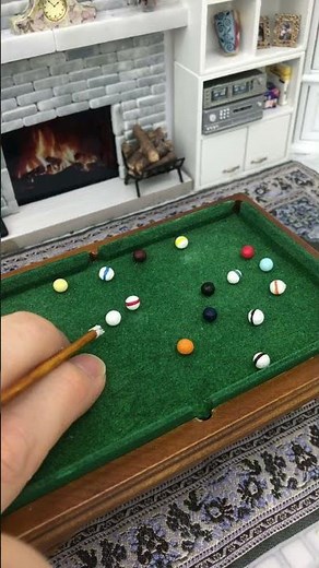 Here's How to Play Pool in MINIATURE | 😲 teeny tiny Pool Table