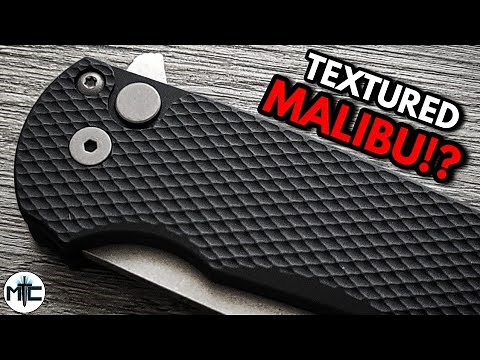 Unboxing the New TEXTURED ProTech Malibu Button Lock Folding Knife!