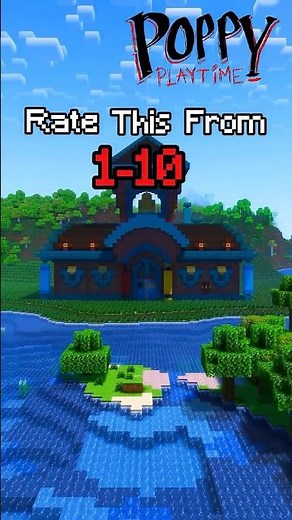 Build Poppy Playtime School 🏭 #minecraft