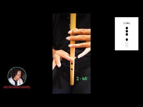 How To Play Sundanese Bamboo Flute (Suling) 6 -holes, Fingering Techniques and Scale.